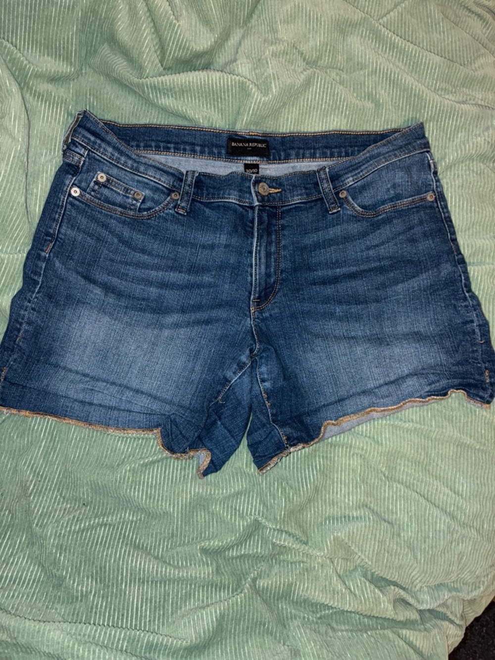 Banana Republic Indigo Blue Denim Cutoff Shorts